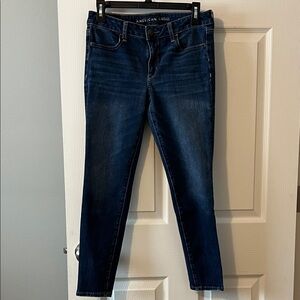 American Eagle Outfitters Women's Dark Blue Skinny Jeans-8S